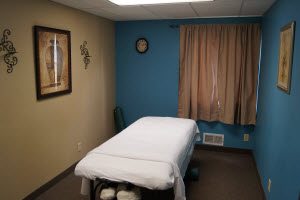 Massage Treatment Room Blue