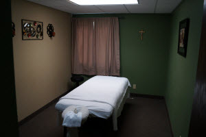 Massage Treatment Room Green